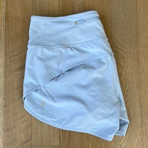 Lululemon Speed Up Mid-Rise Lined Short 4" Sz 6 Tall Periwinkle